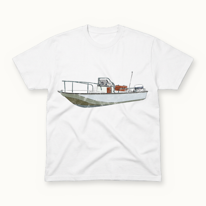 Boston Whaler Silver Tee in white