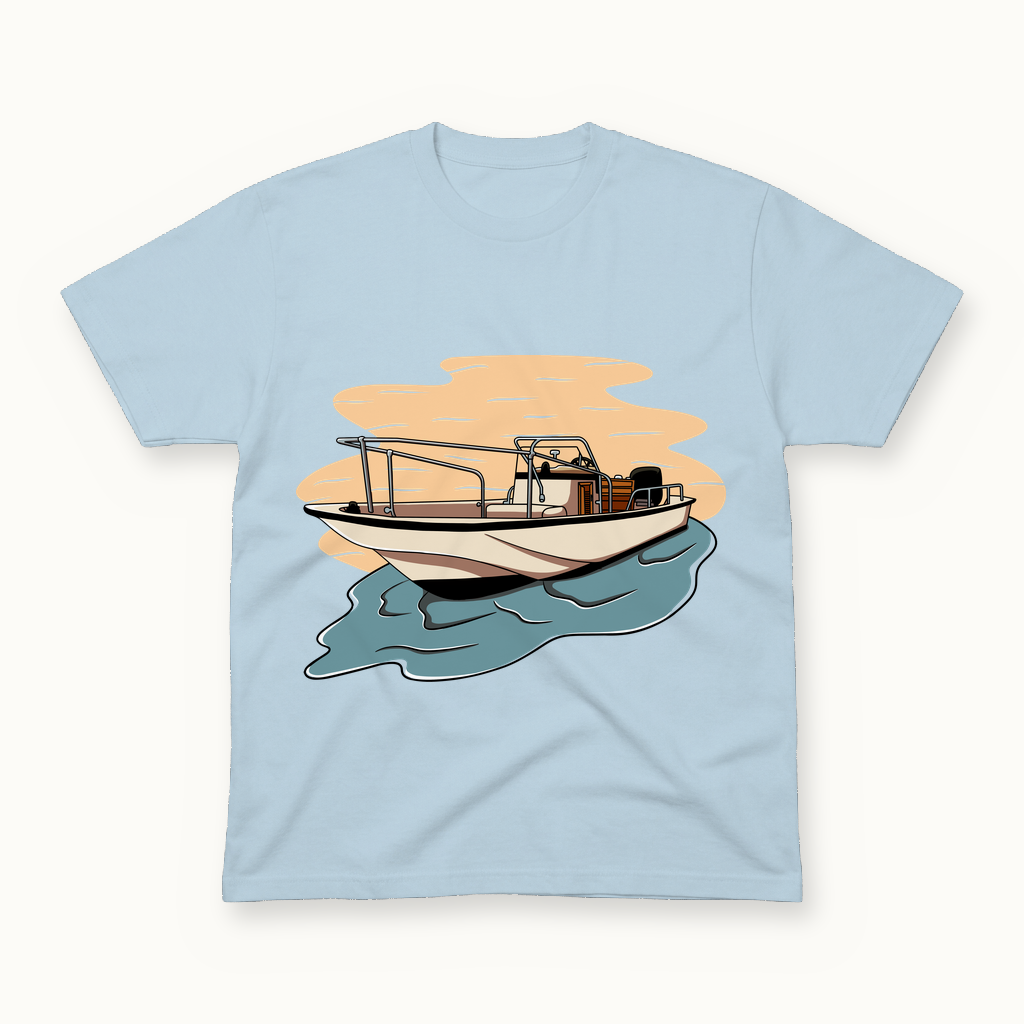 Boston Whaler Classic Tee in powder blue