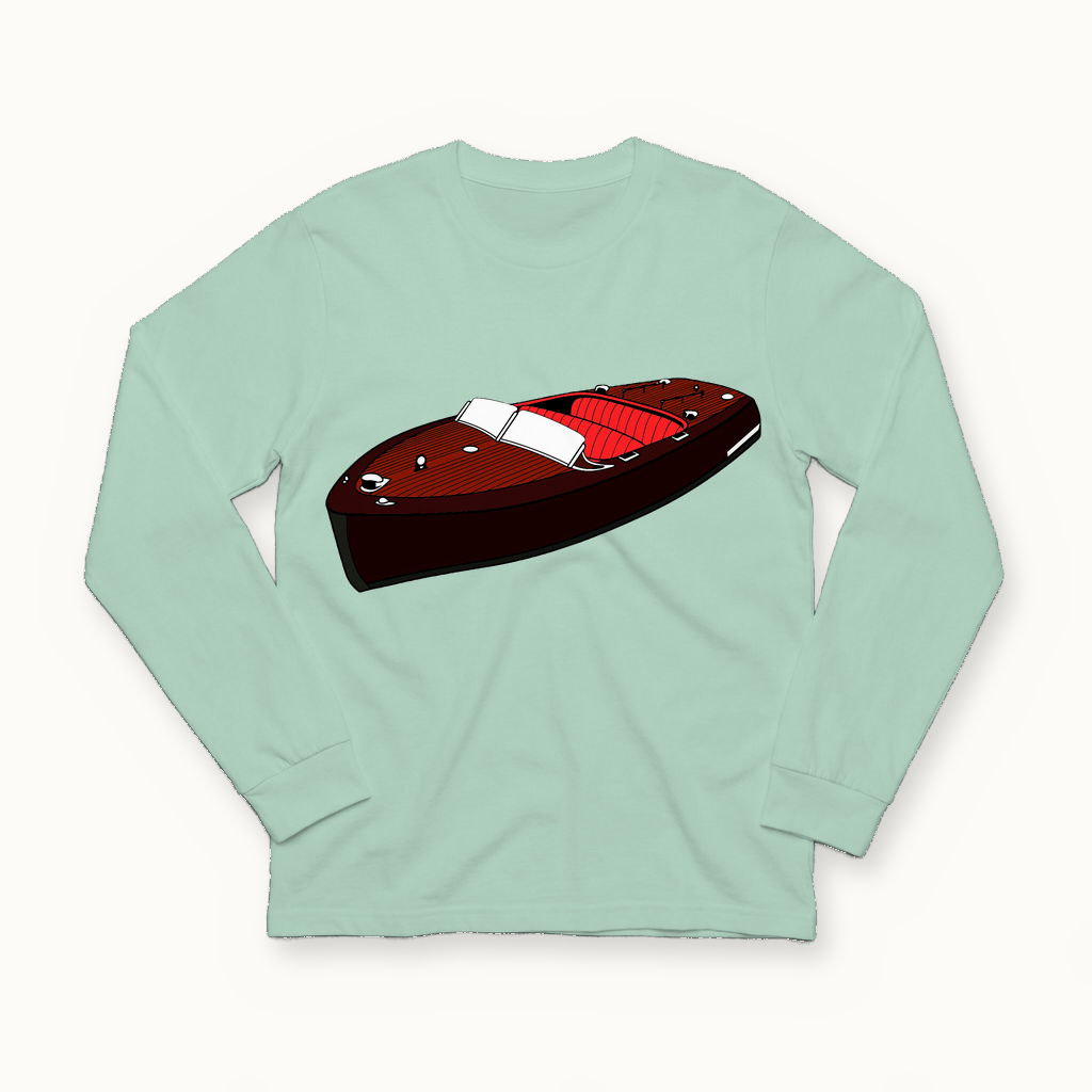 Chris Craft Champion Long Sleeve in seafoam