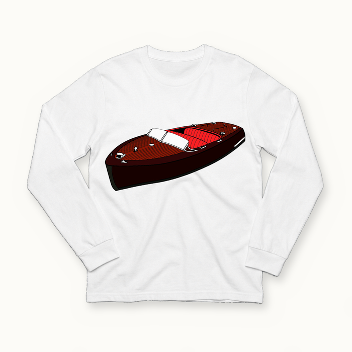 Chris Craft Champion Long Sleeve in white