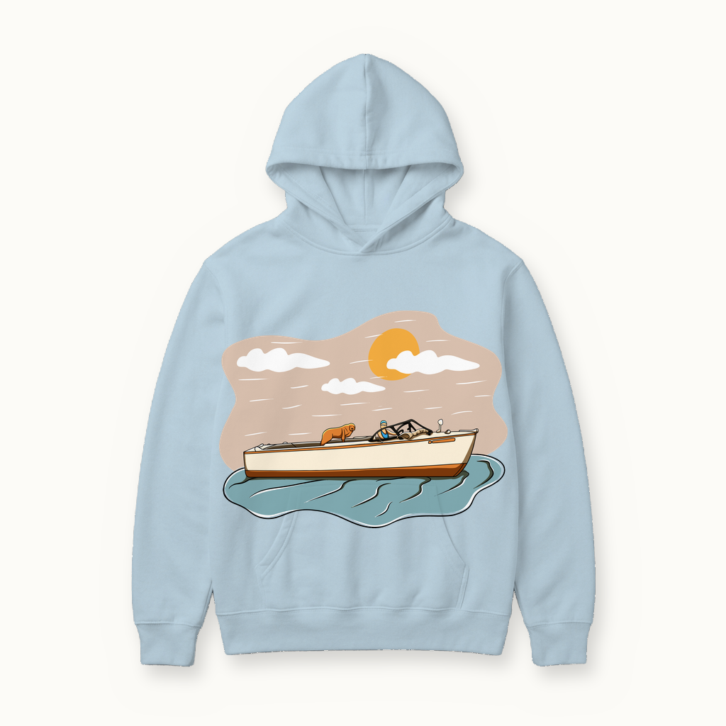 The Gander Hoodie in powder blue
