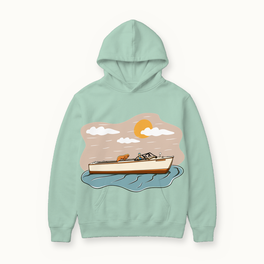 The Gander Hoodie in seafoam