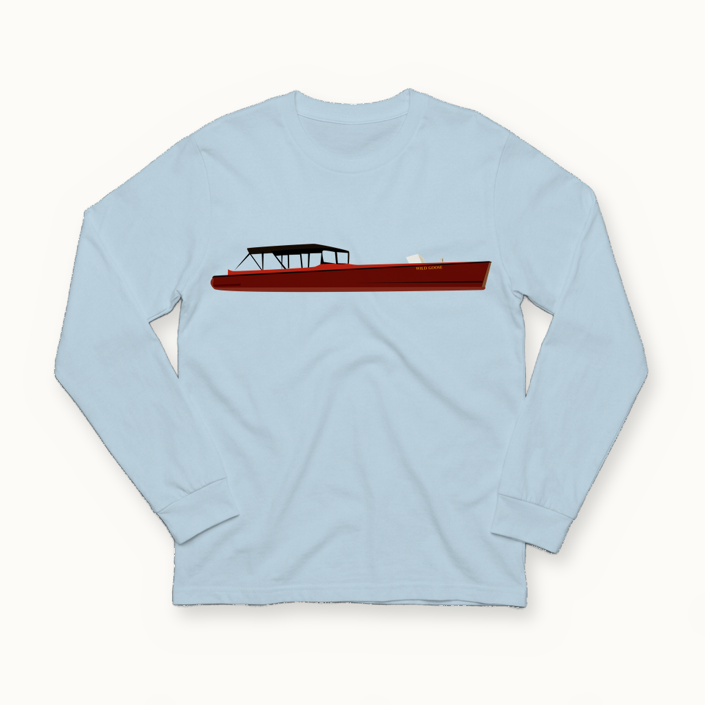 The Wild Goose Long Sleeve in powder blue