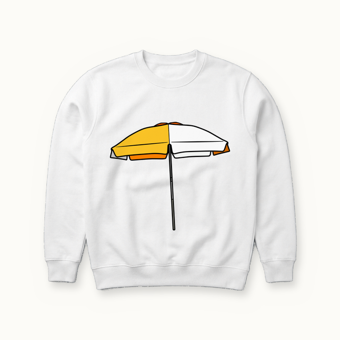 QFC Umbrella Sweatshirt in white