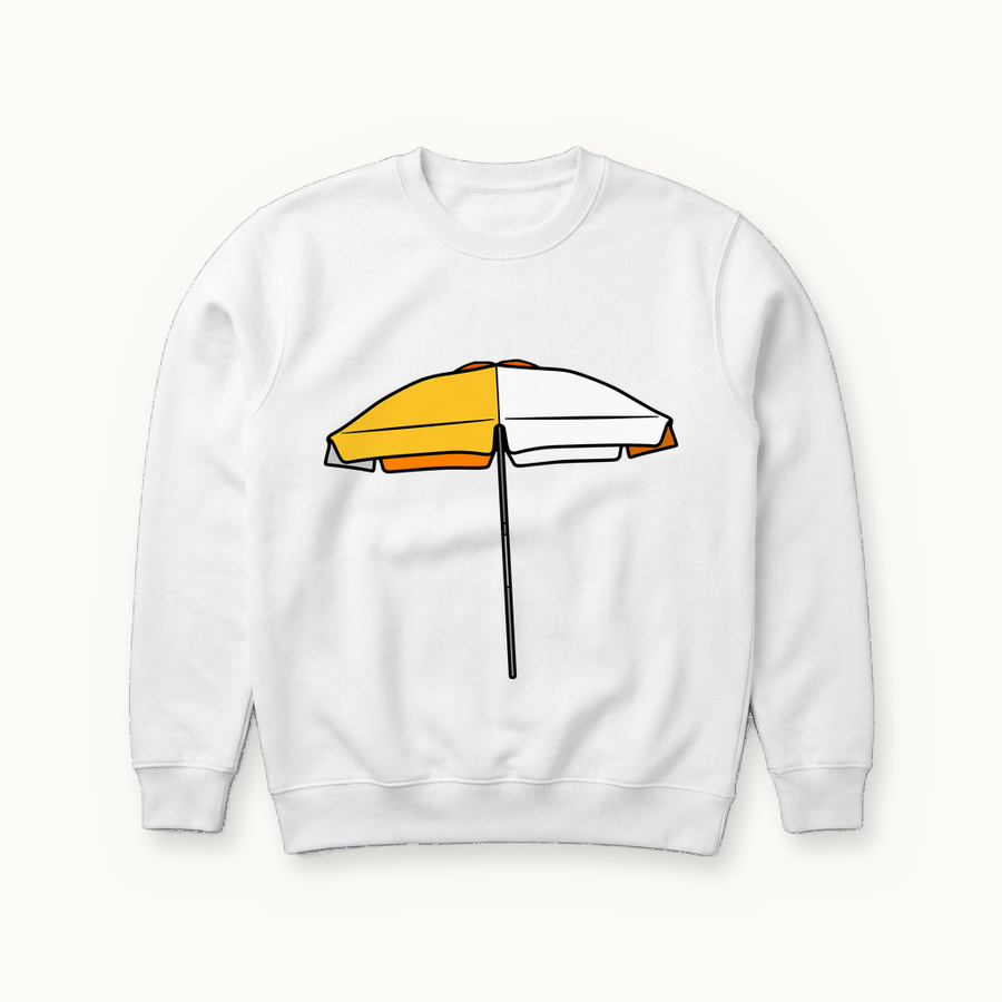 QFC Umbrella Sweatshirt in white
