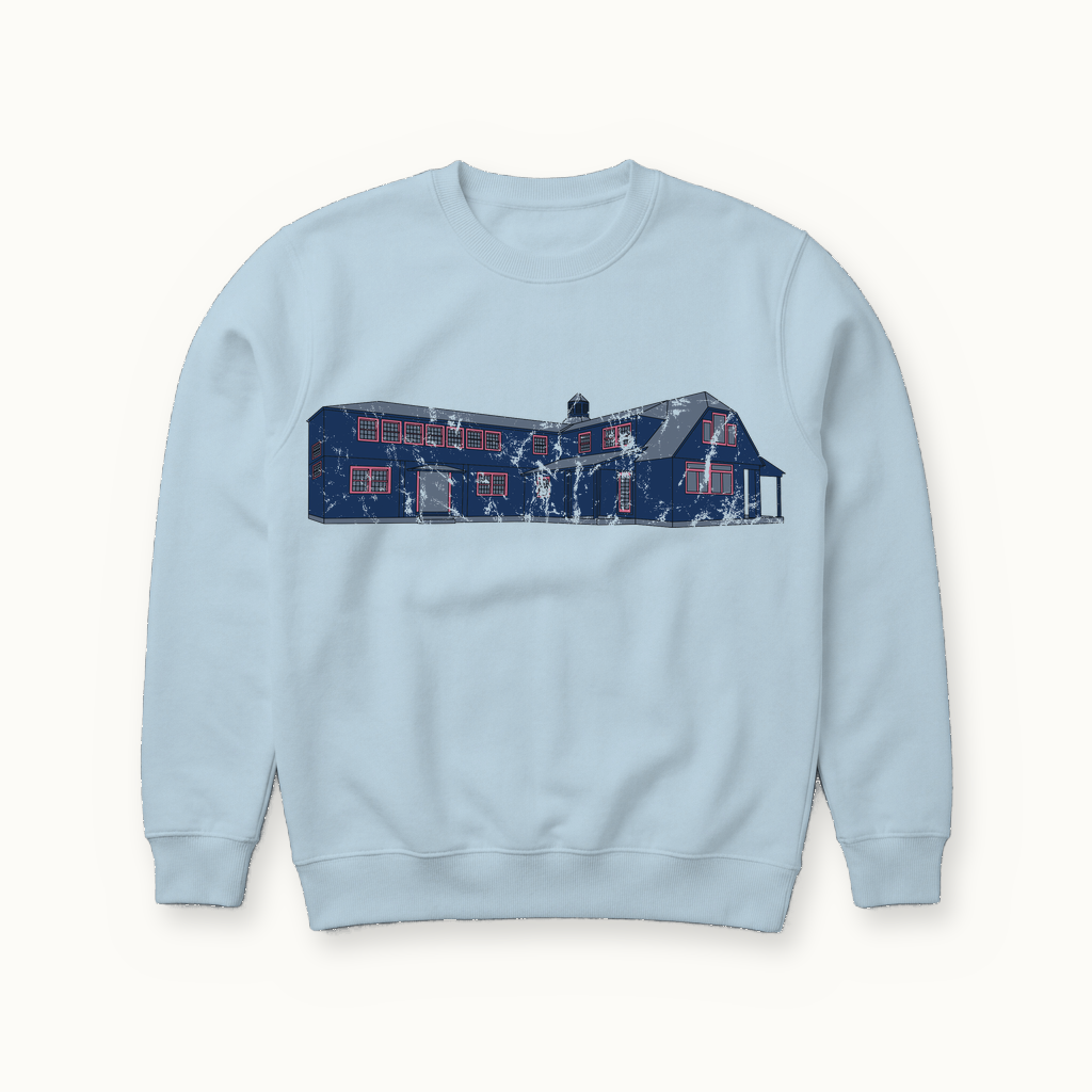 The Squash Court Sweatshirt in powder blue