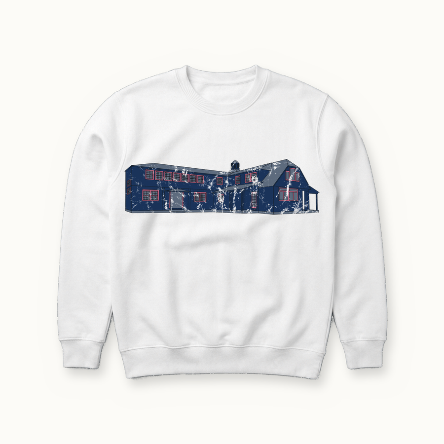 The Squash Court Sweatshirt in white
