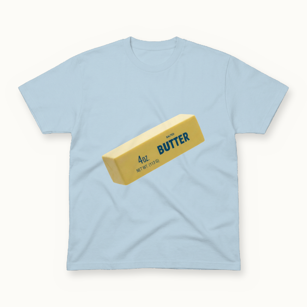 Salted Butter Tee, powder blue