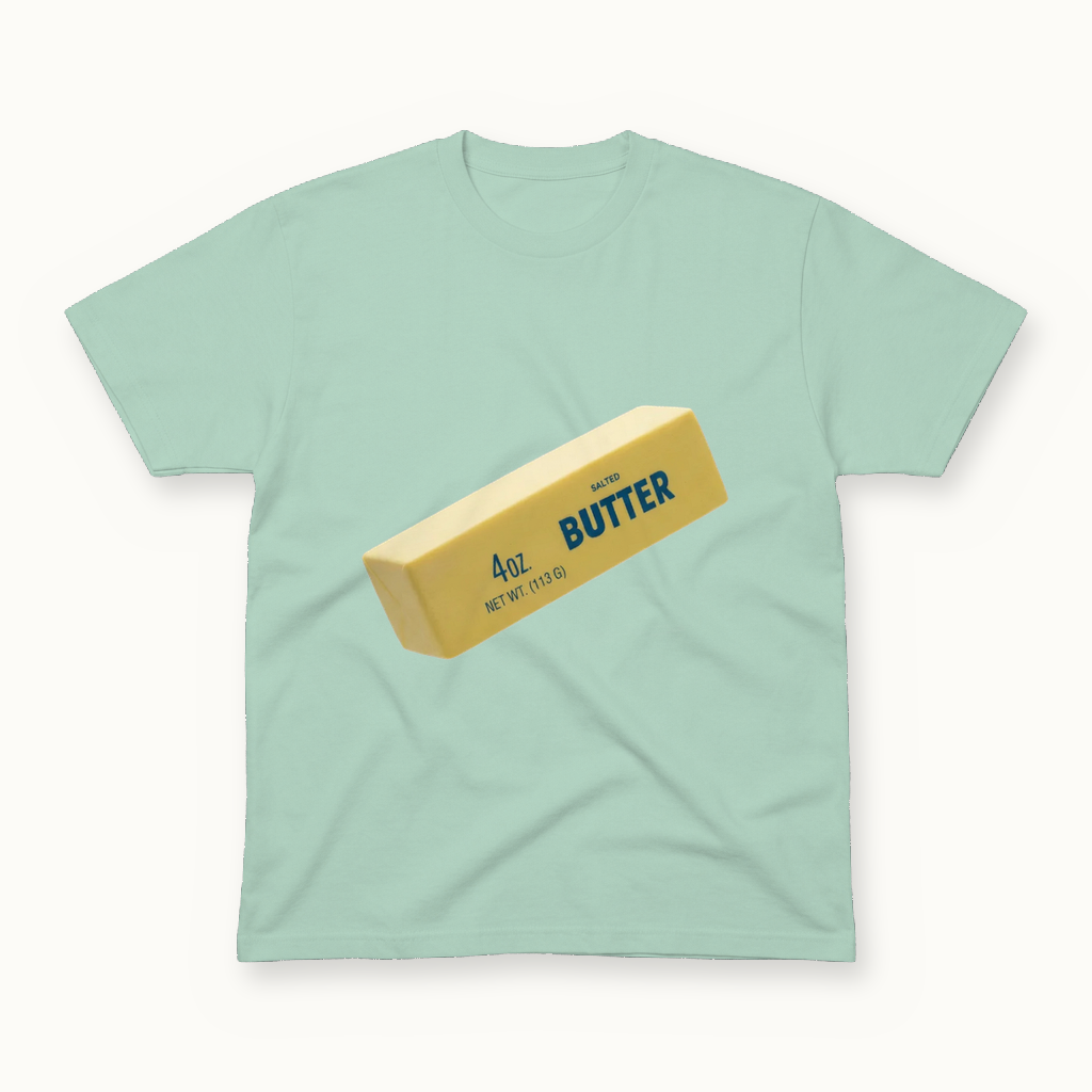 Salted Butter Tee, seafoam
