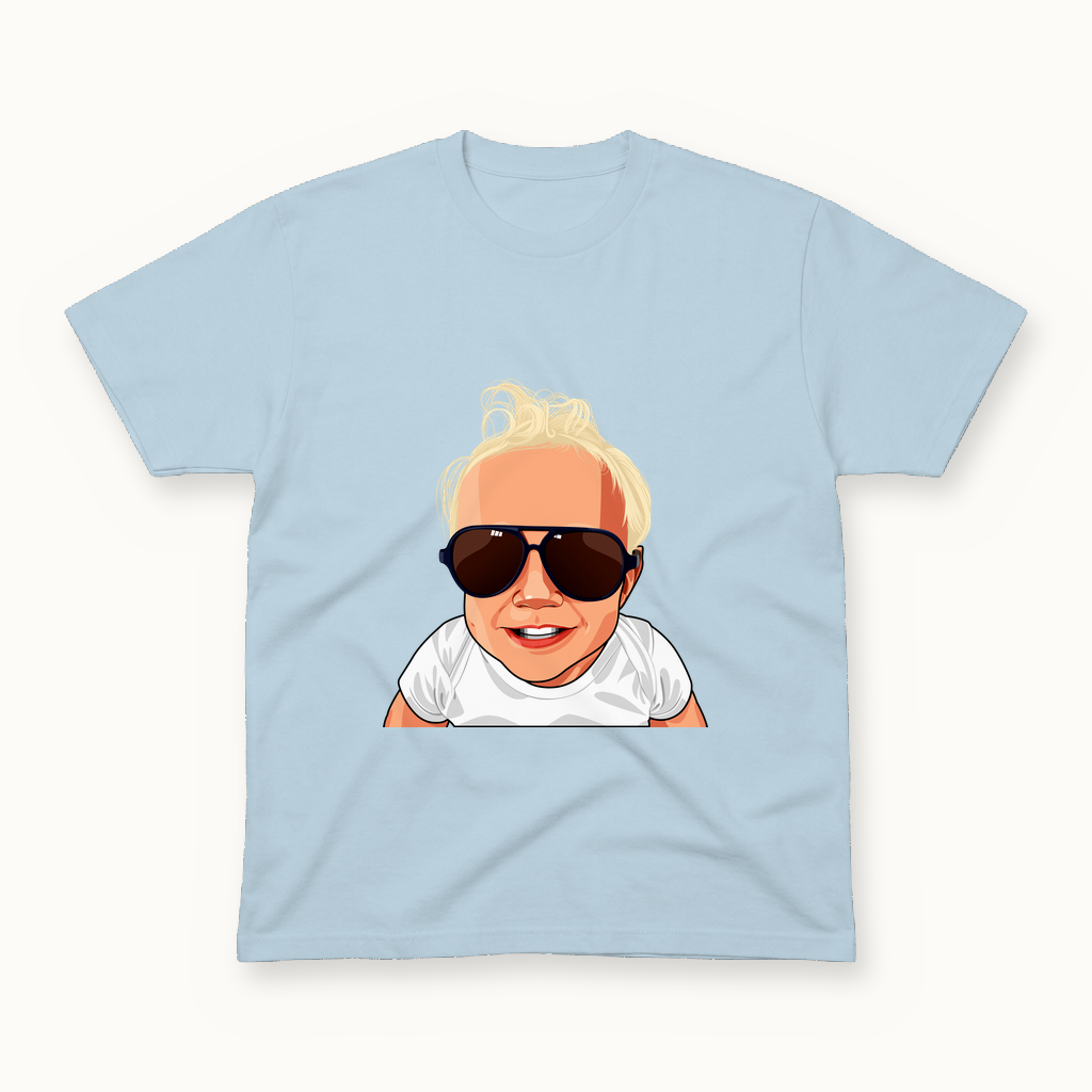 Freddie Tee in powder blue