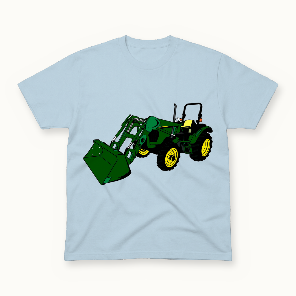 John Deere Tractor Tee in powder blue