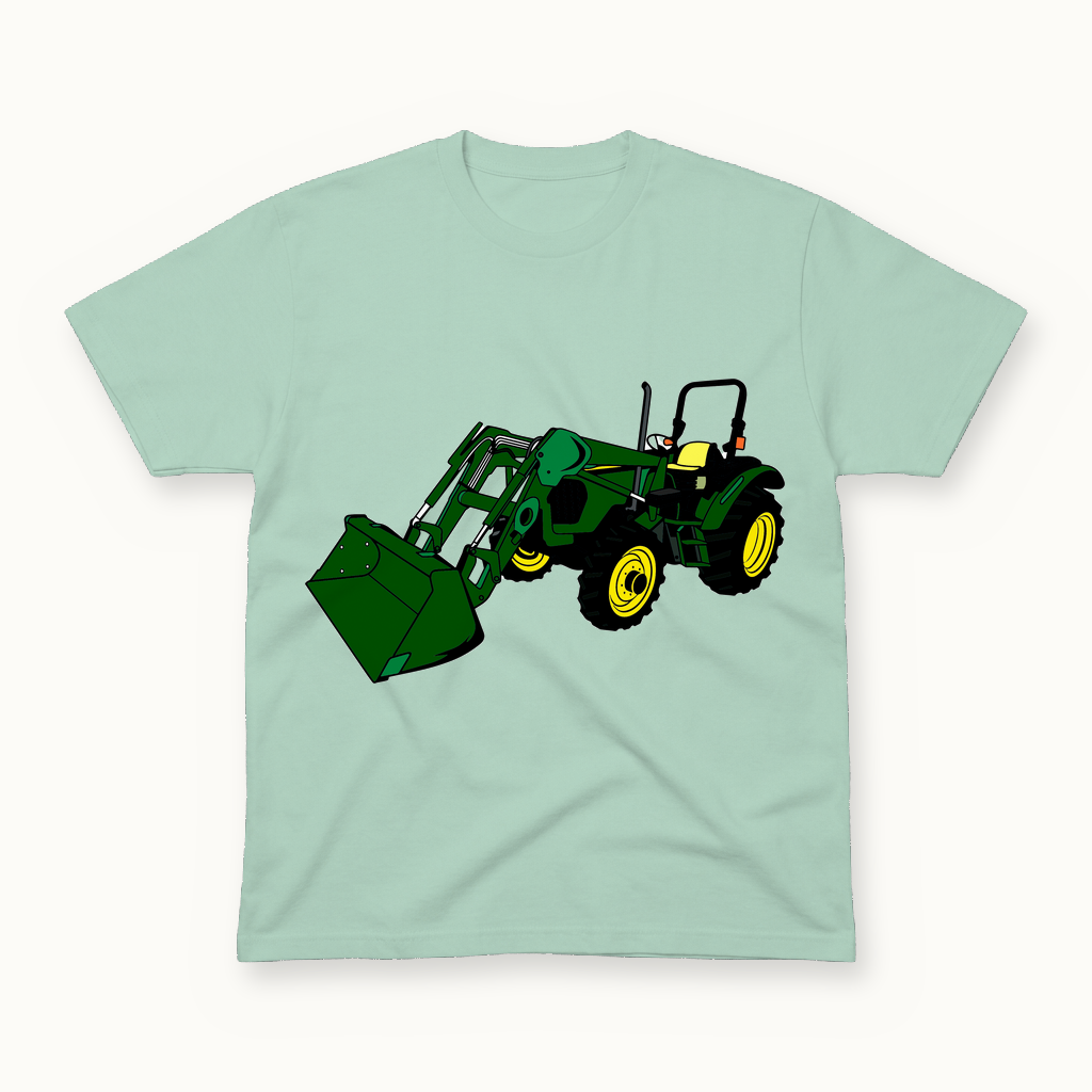 John Deere Tractor Tee in seafoam