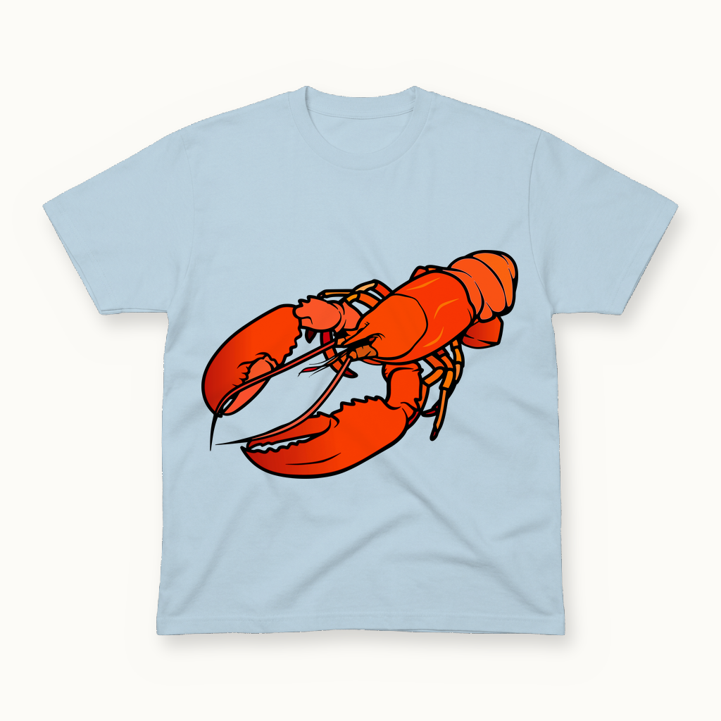 Lobster Tee in powder blue
