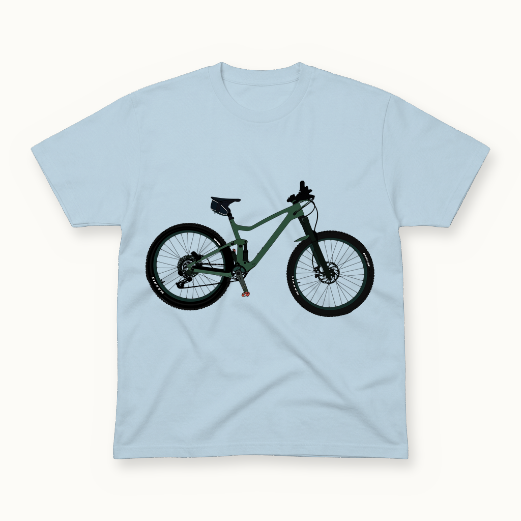 Matties Bike Tee in powder blue