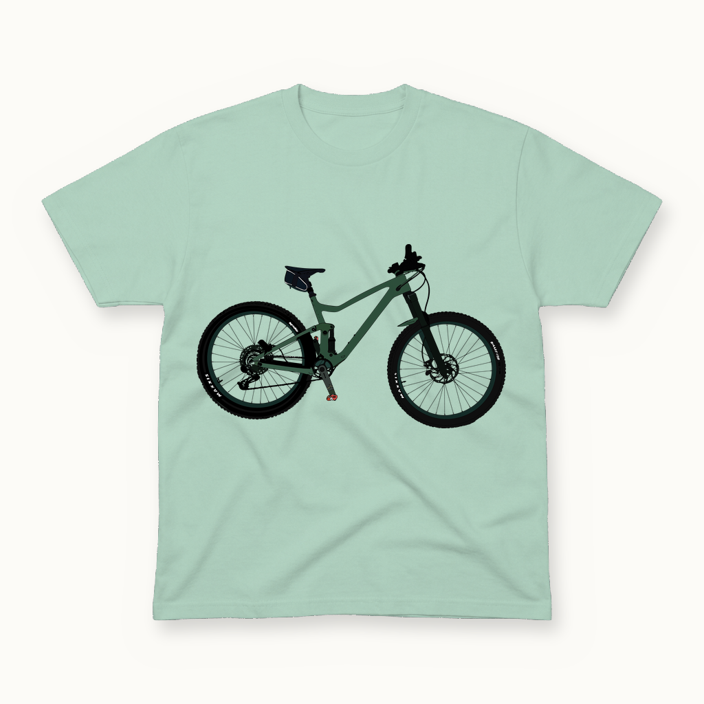 Matties Bike Tee in seafoam