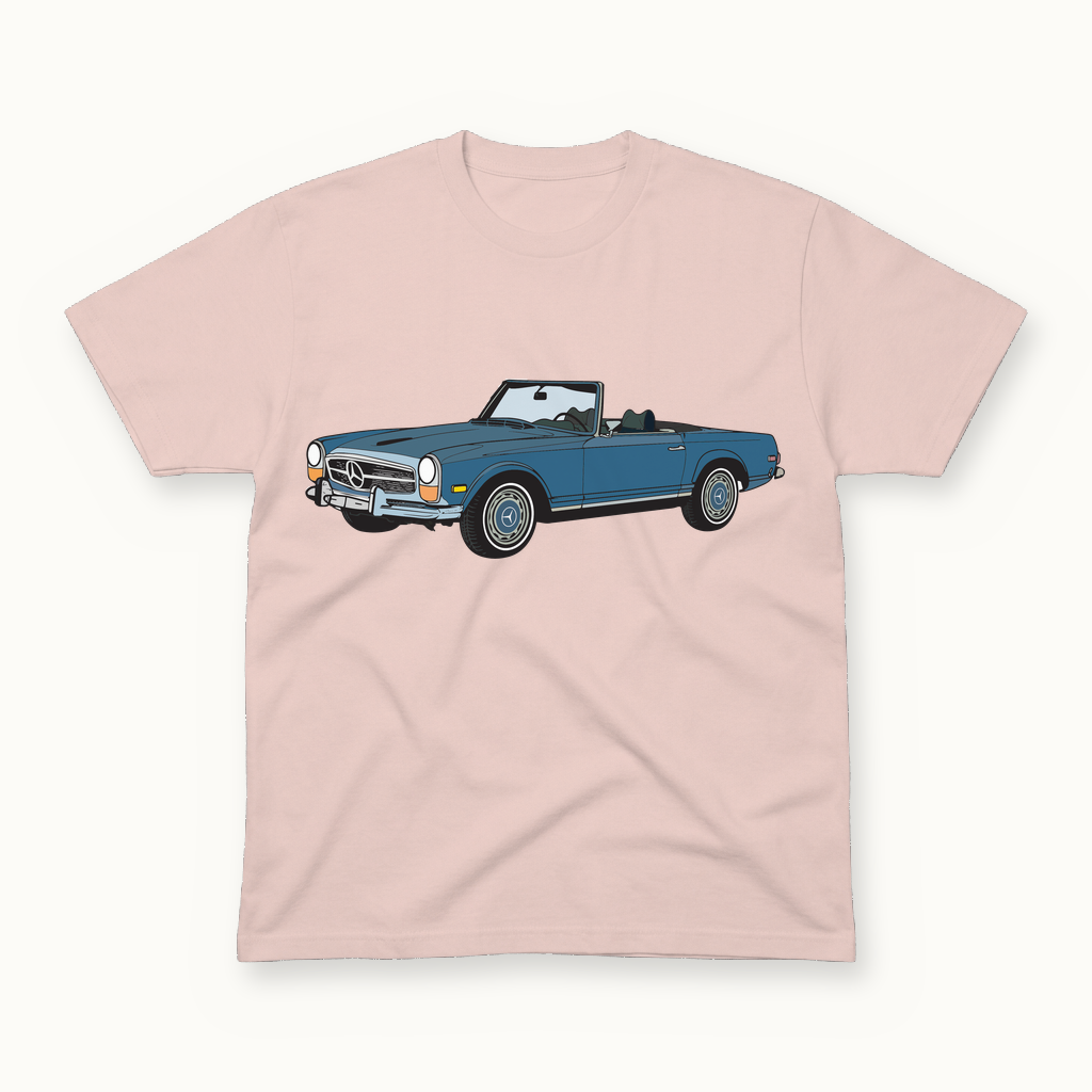 Mercedes 280SL Tee in shell blush