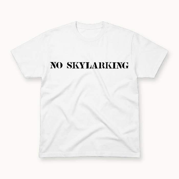No Skylarking Tee in white