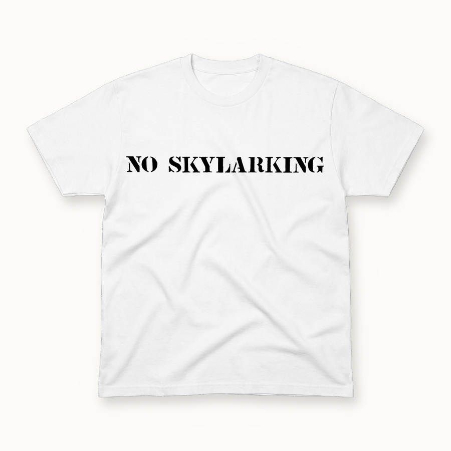 No Skylarking Tee in white