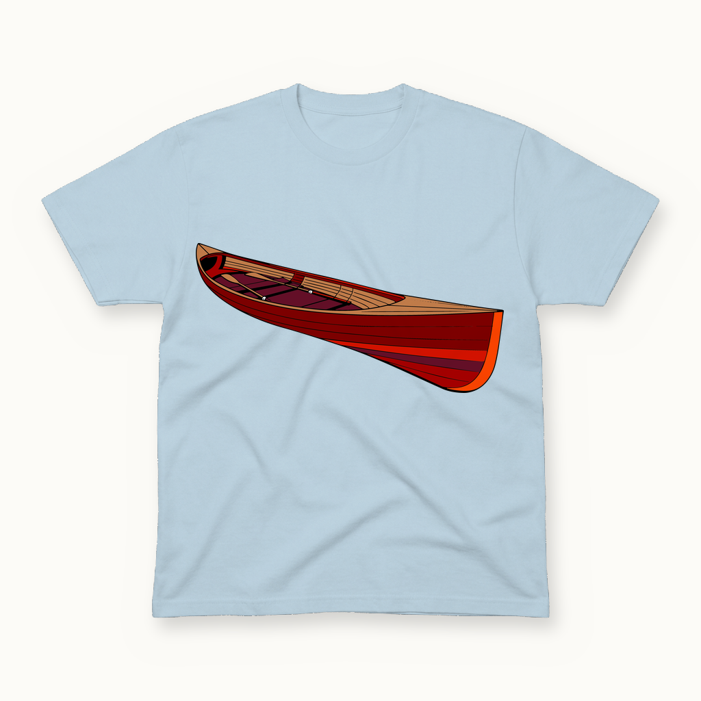 Rowing Skiff Tee in powder blue