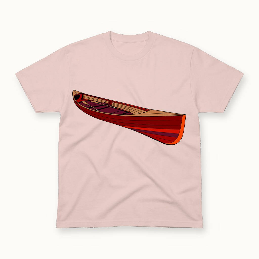 Rowing Skiff Tee in shell blush