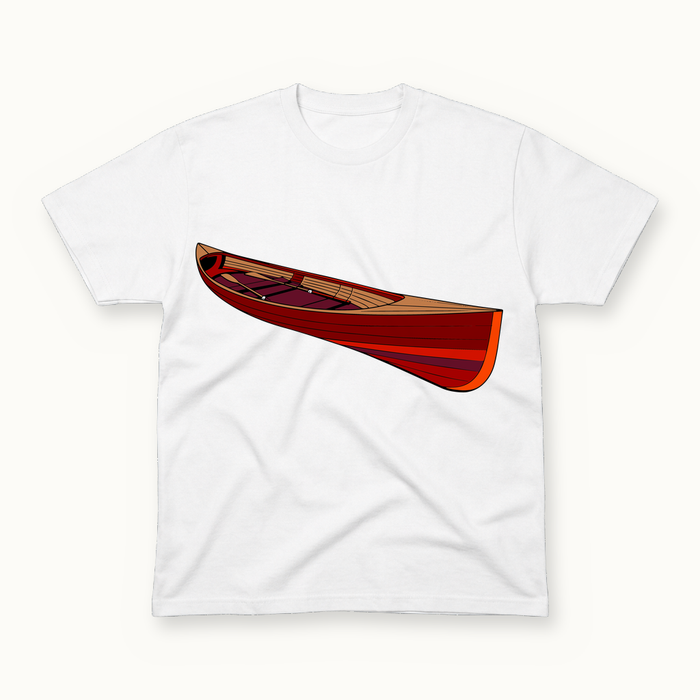 Rowing Skiff Tee in white