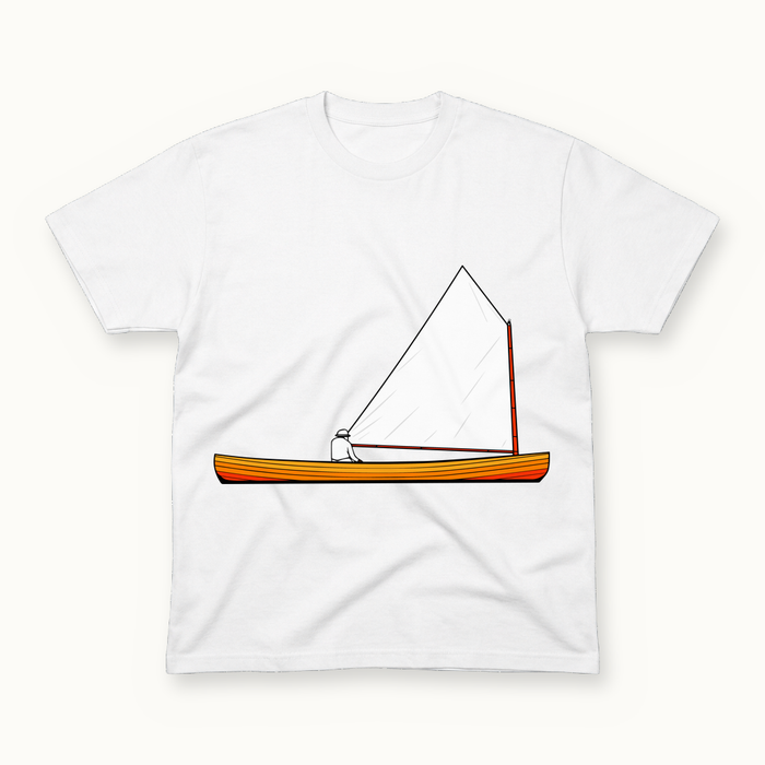 Sailing Skiff Tee in white