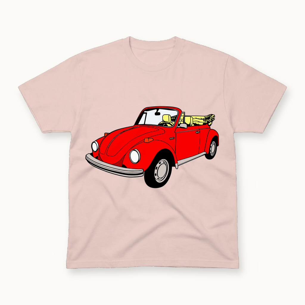 VW Bug Tee in shell blush